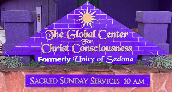 The Global Center for Christ Consciousness sign