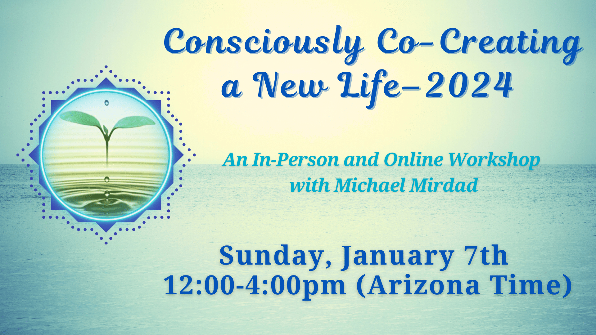 Consciously co-creating a new life in 2024.