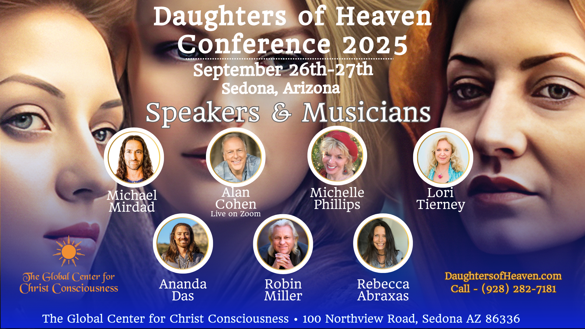 Daughters of Heaven Conference 2025 information poster.