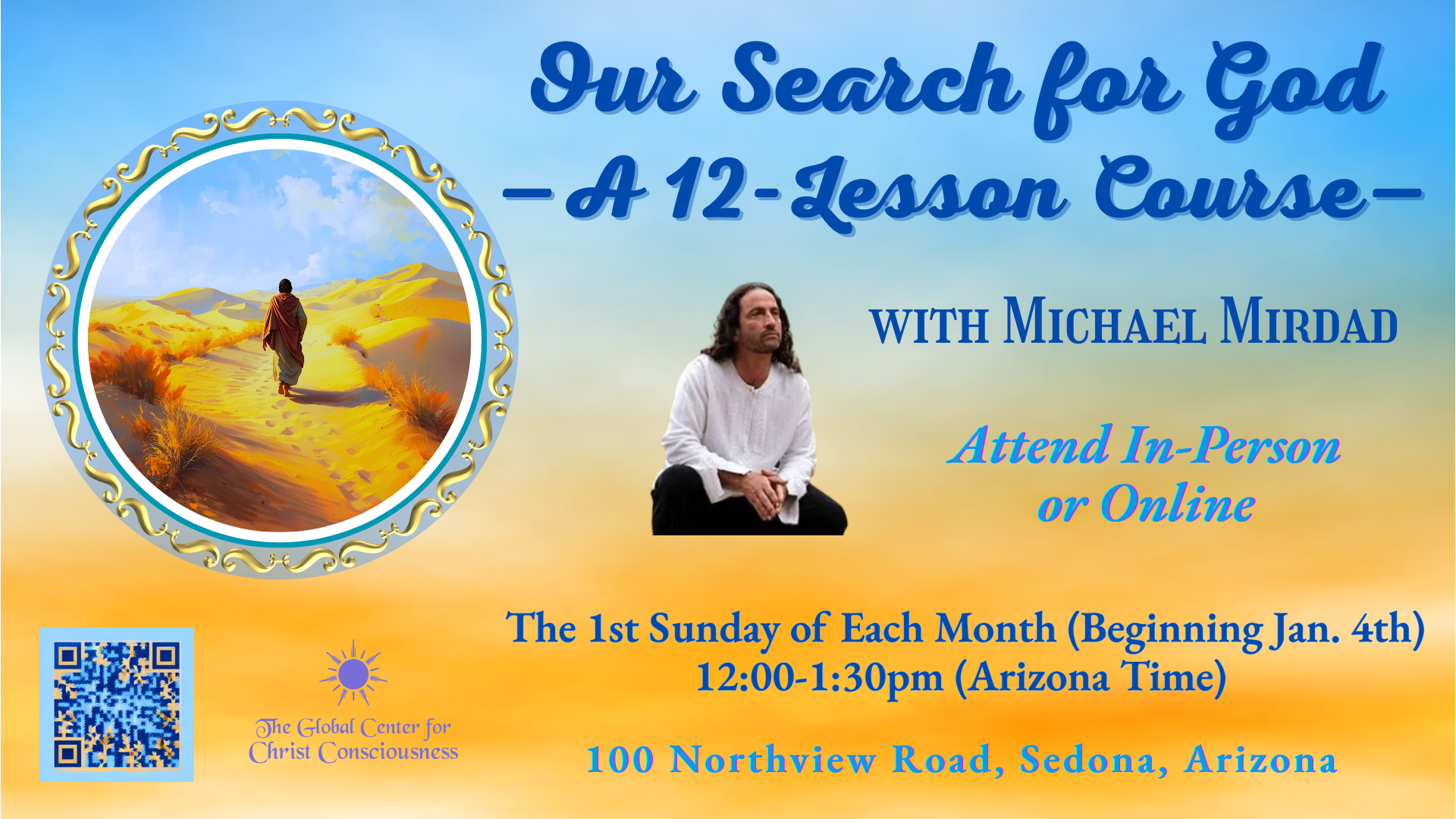 Announcement for spiritual course in Sedona